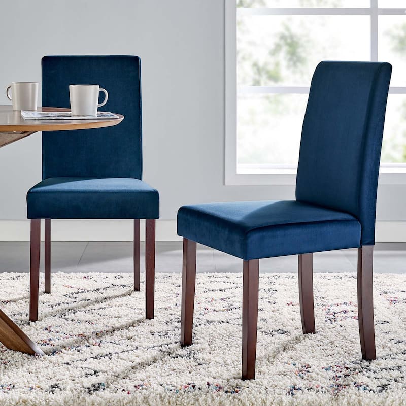 Copper Grove Piskent Velvet-upholstered Armless Dining Chairs (Set of 2)