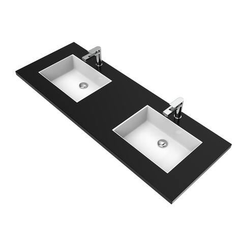 Serenity Solid-Surface Bathroom Vanity Top with Sink