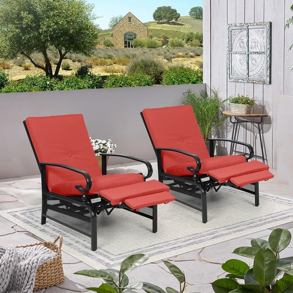 outdoor recliner chair set of 2