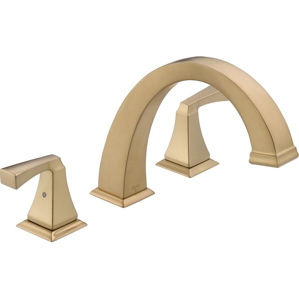 Delta T2751 Dryden Deck Mounted Roman Tub Filler Trim with Lever Handles