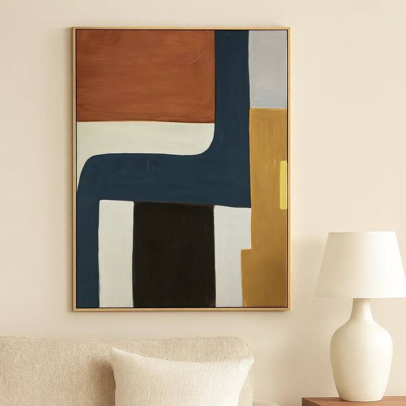 Sawyer Wall Art, Multicolor Abstract Modernist Design, Canvas 36x48