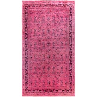 Overdyed One-of-a-Kind Hand-Knotted Area Rug - Pink - 8' 1