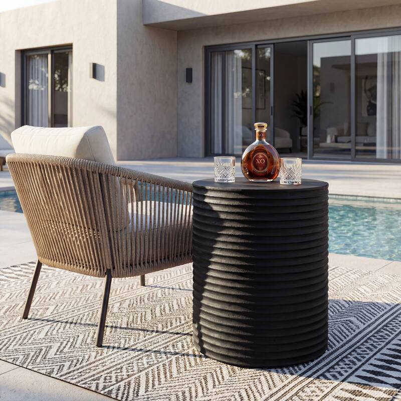 Modern Concrete Outdoor Side Table