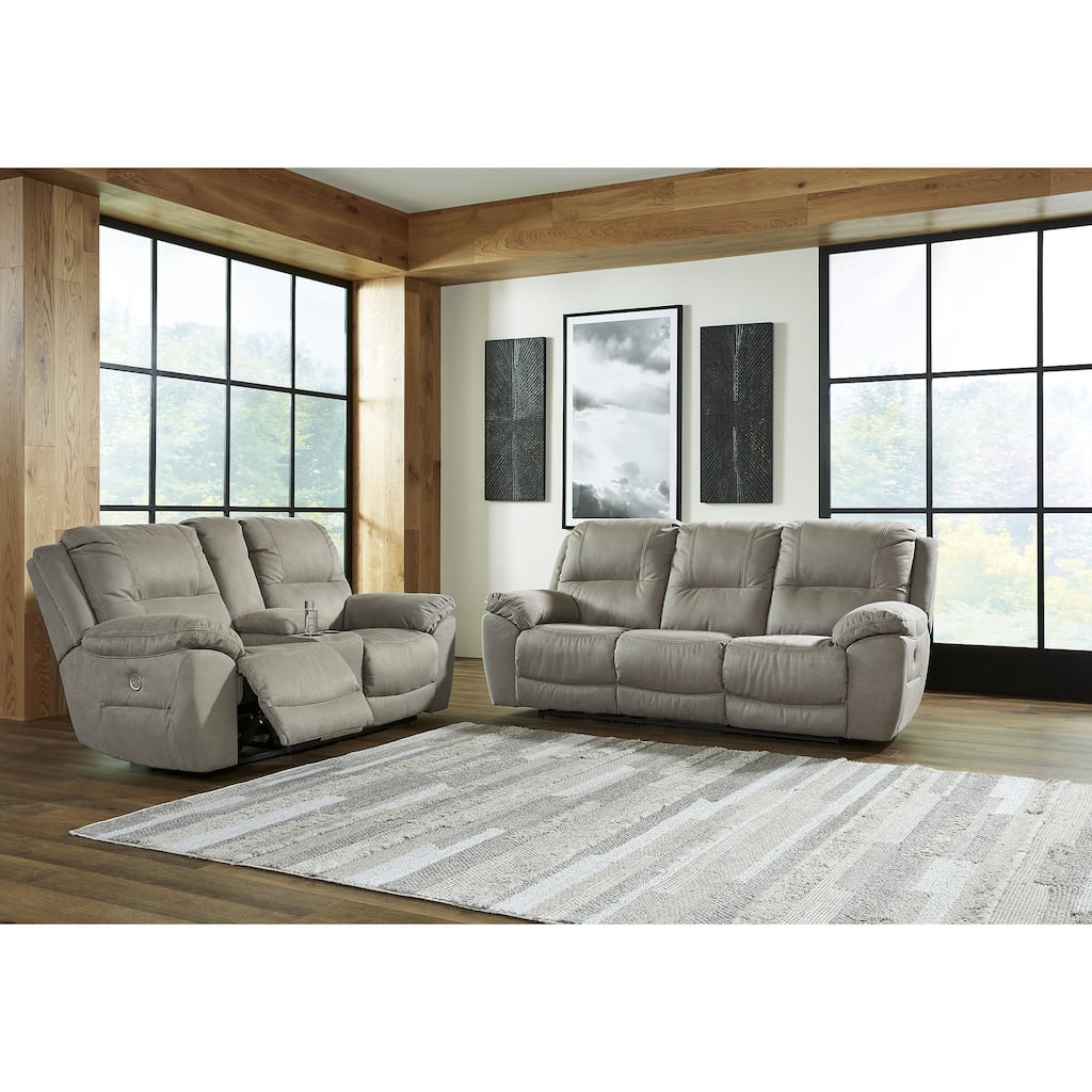 Signature Design by Ashley Next-Gen Gaucho Gray 2-Piece Upholstery Package - 93"W x 41"D x 43"H