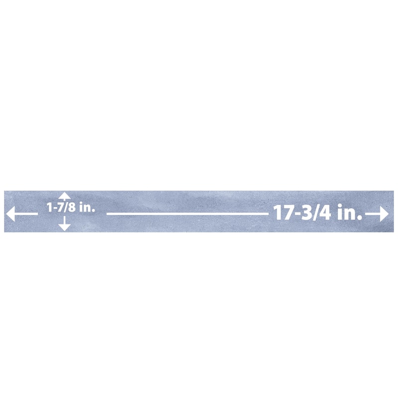 Merola Tile Tucson Blue 1-7/8" x 17-3/4" Porcelain Floor and Wall Tile
