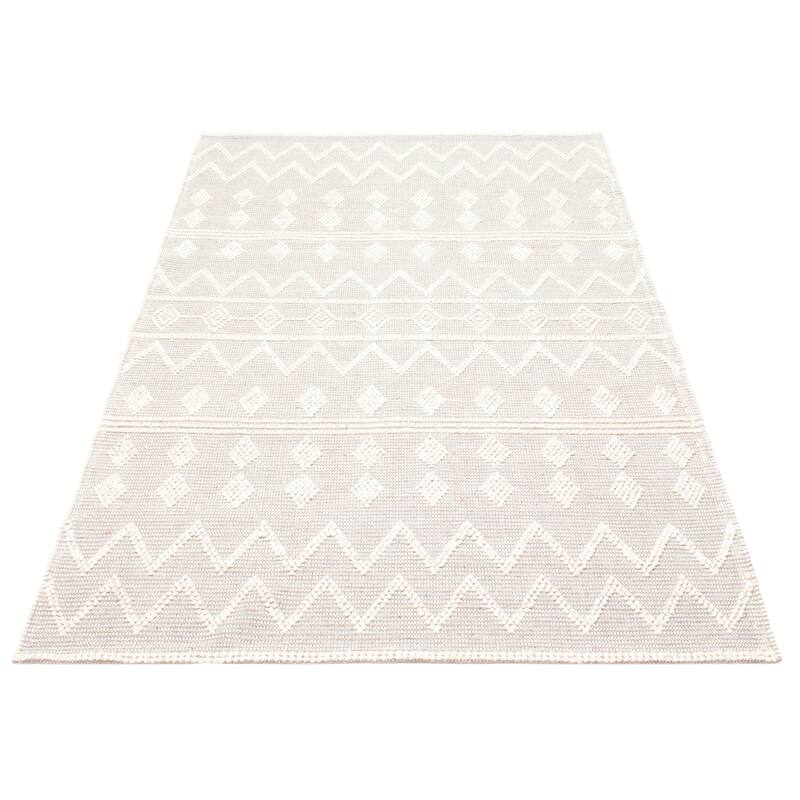 ECARPETGALLERY Braid weave Sienna Brown Wool Rug - 5'11 x 9'3