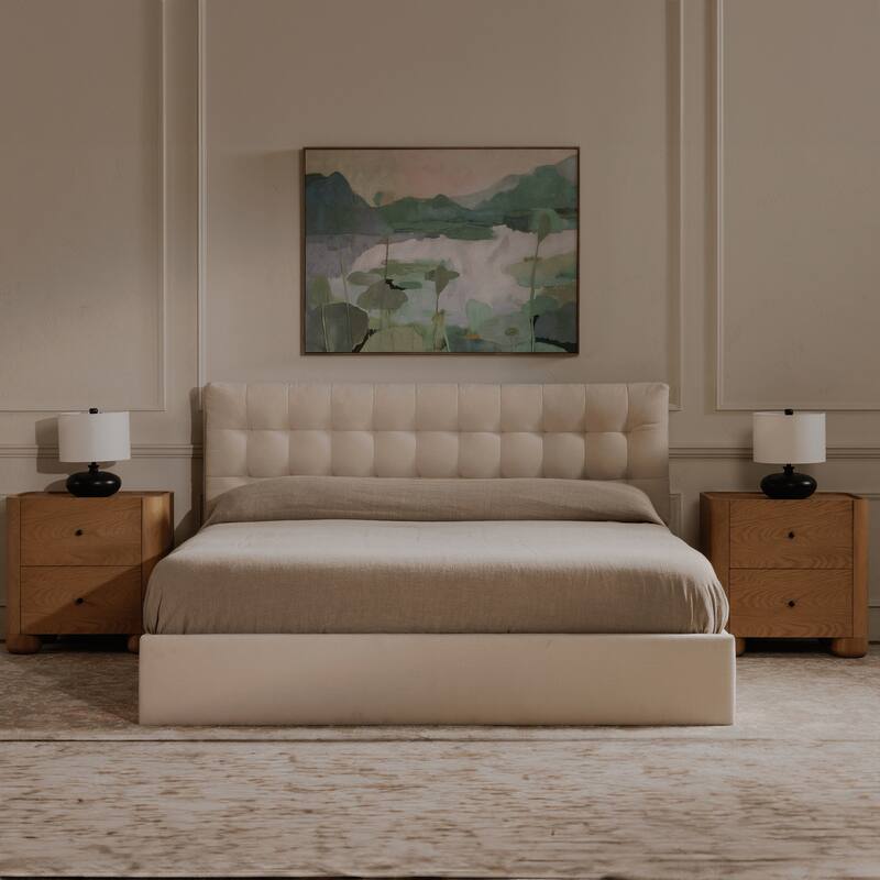 NADAAL STUDIOS Jorlan Framed Wall Art, Mixed-Media Canvas, Landscape, Solid Pine Frame, Multicolor