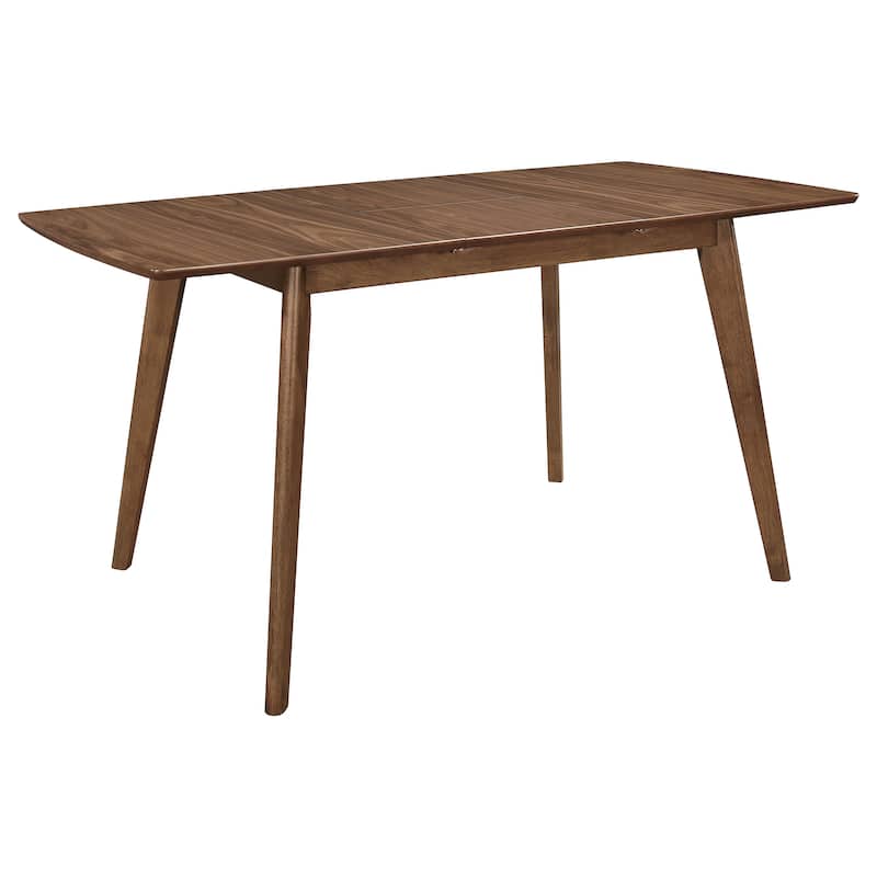 Alfredo 63-inch Extension Leaf Dining Table Natural Walnut - Natural Walnut