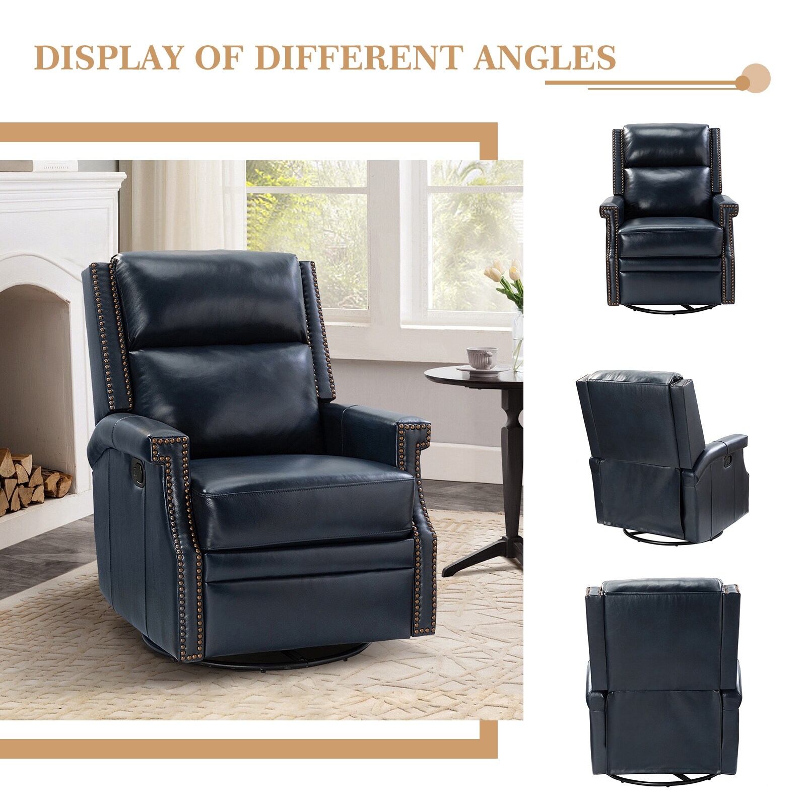 Leather rocker best sale recliners for sale