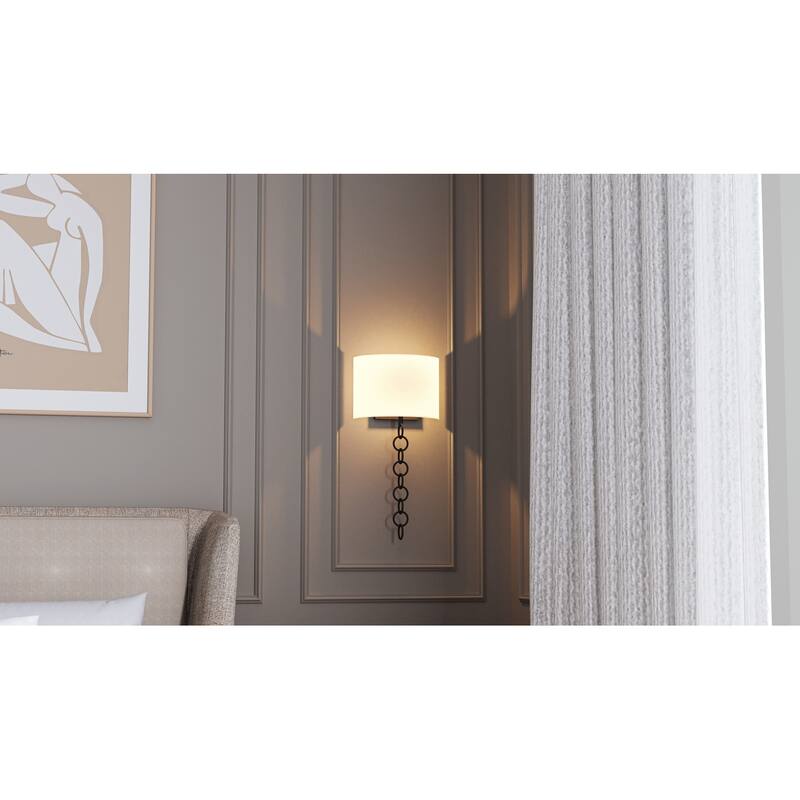 Baynes 2-Light Matte Black Wall Sconce