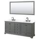 Option Dark Gray / White Quartz Top / Matte Black