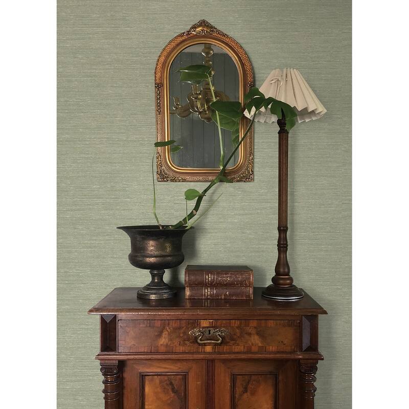 Chris Loves Julia x A-Street Prints Roderick Seafoam Textured Wallpaper