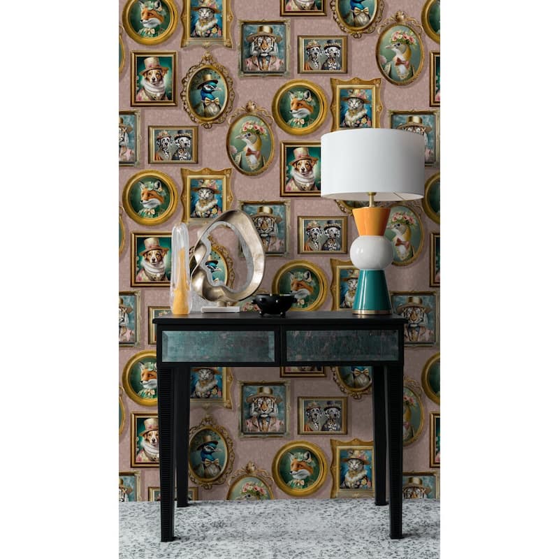 Regal Framed Beasts Non-Pasted Wallpaper – 396in. x 21in. – Covers 56 square feet