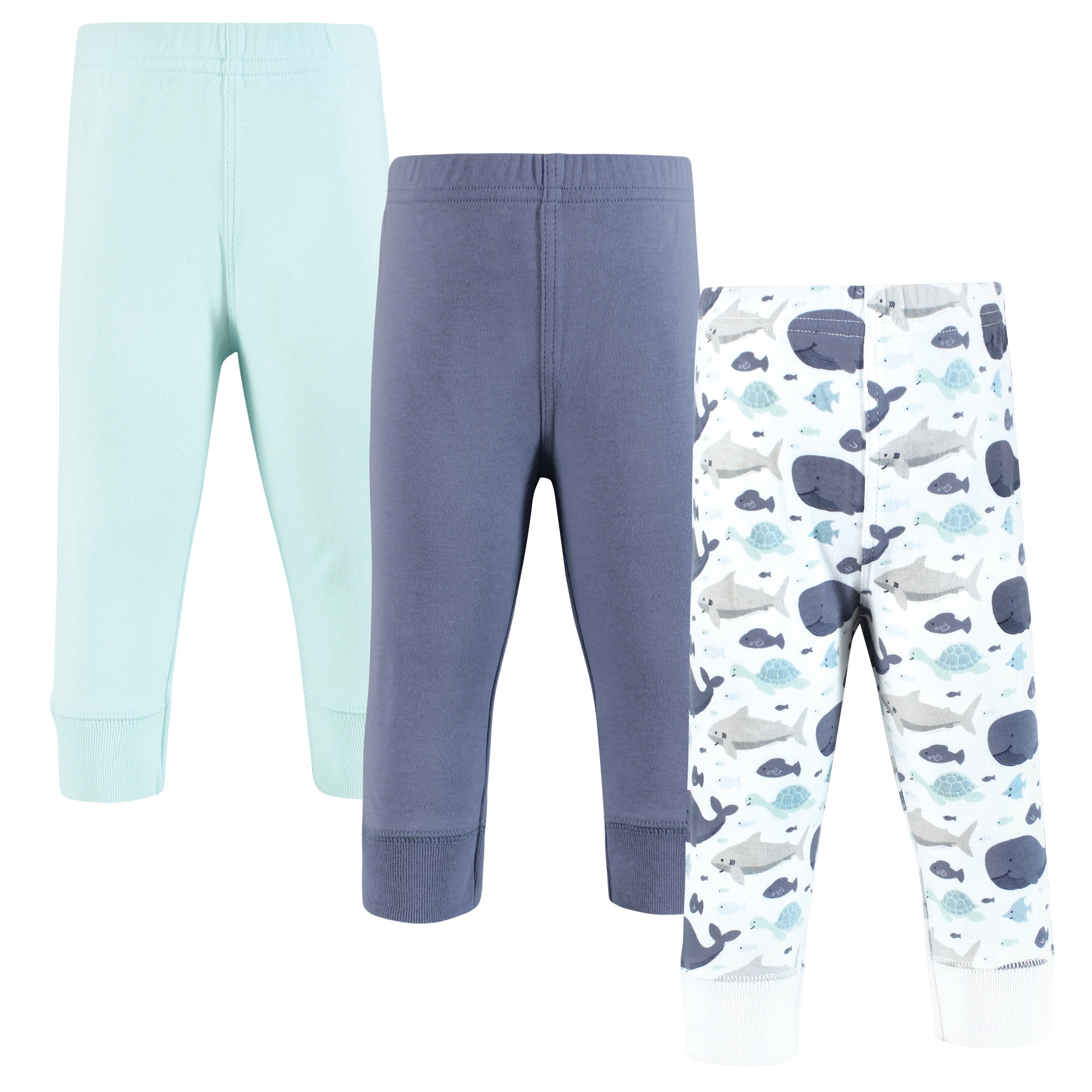 Hudson Baby Toddler Boy Cotton Pants and Leggings, Sea Friends