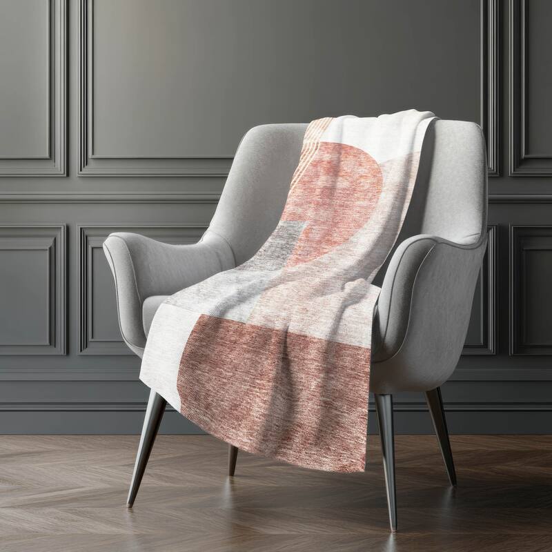 Premium Machine Washable Floral Sherpa Throw Blanket