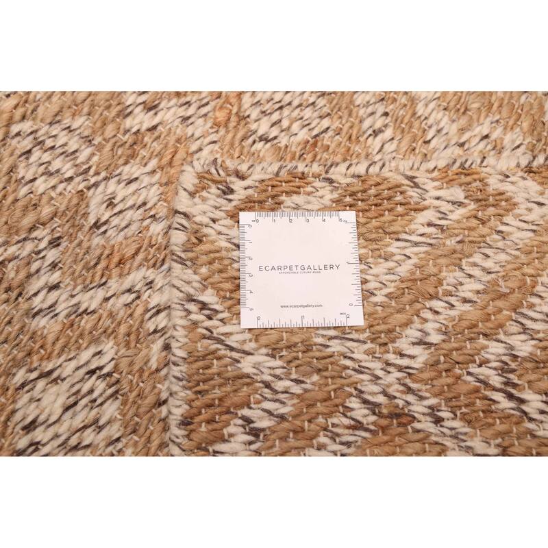 ECARPETGALLERY Flat-Weave Palas Denizli Tan Kilim - 5'3 x 7'4