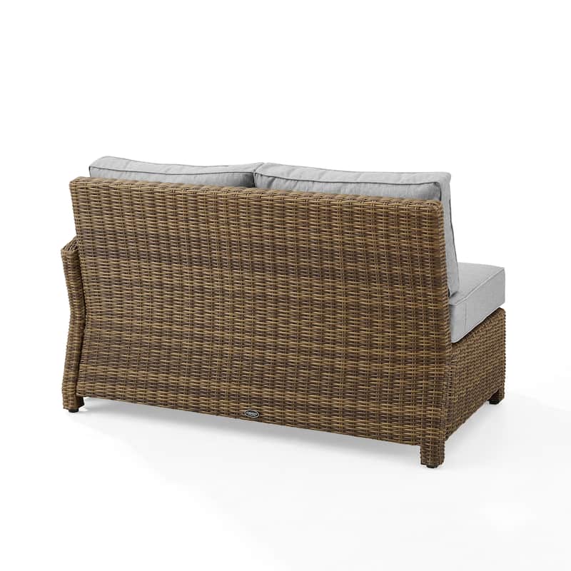 Crosley Bradenton Outdoor Wicker Sectional Right Side Loveseat - 52.75 "W x 31.5 "D x 32.5 "H