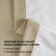 preview thumbnail 8 of 9, Exclusive Fabrics Heritage Plush Velvet Room Darkening Curtains (1 Panel) Luxury Velvet Curtains for Bedroom & Living Room.