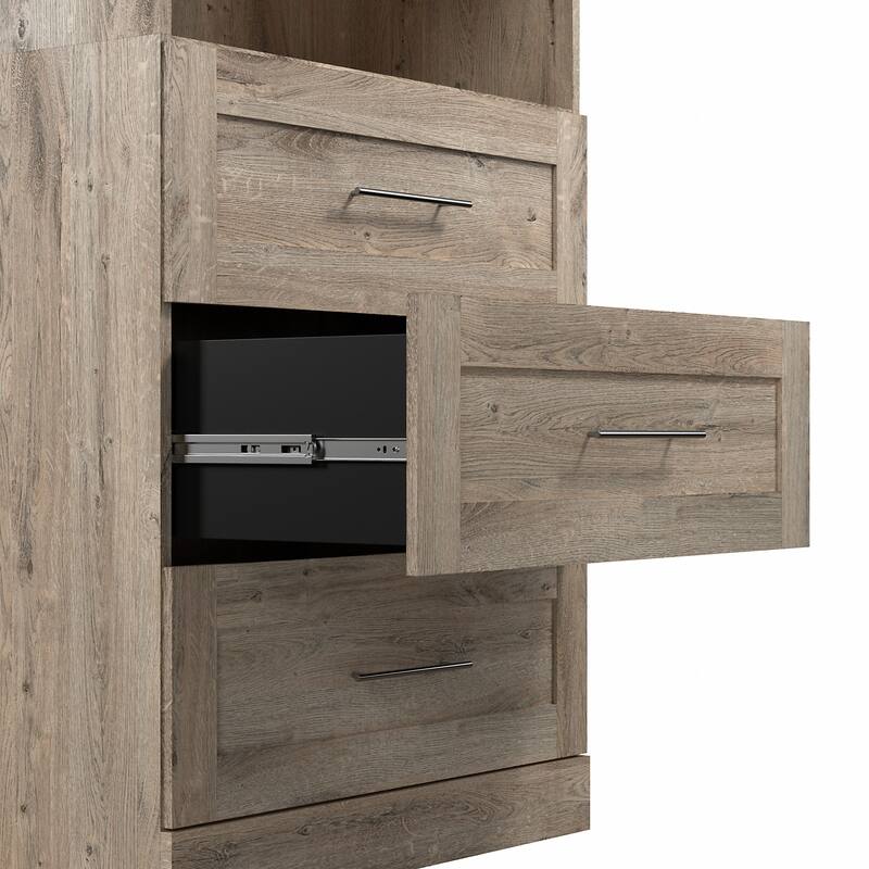 Pur 50W Closet Organization System with Drawers by Bestar