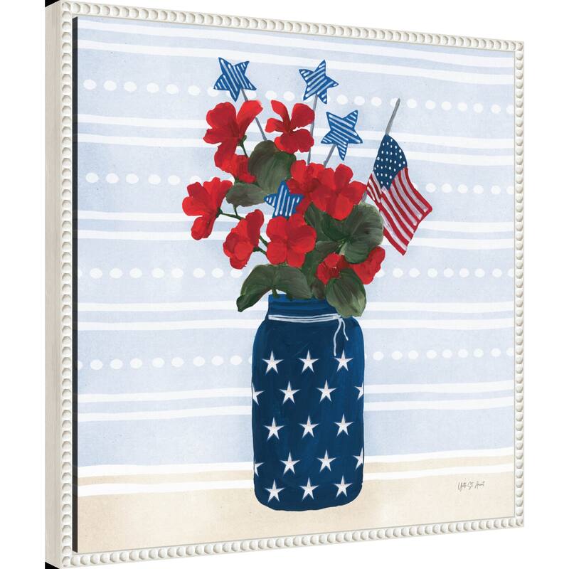 American Gnome IX by Yvette St. Amant Framed Canvas Wall Art Print