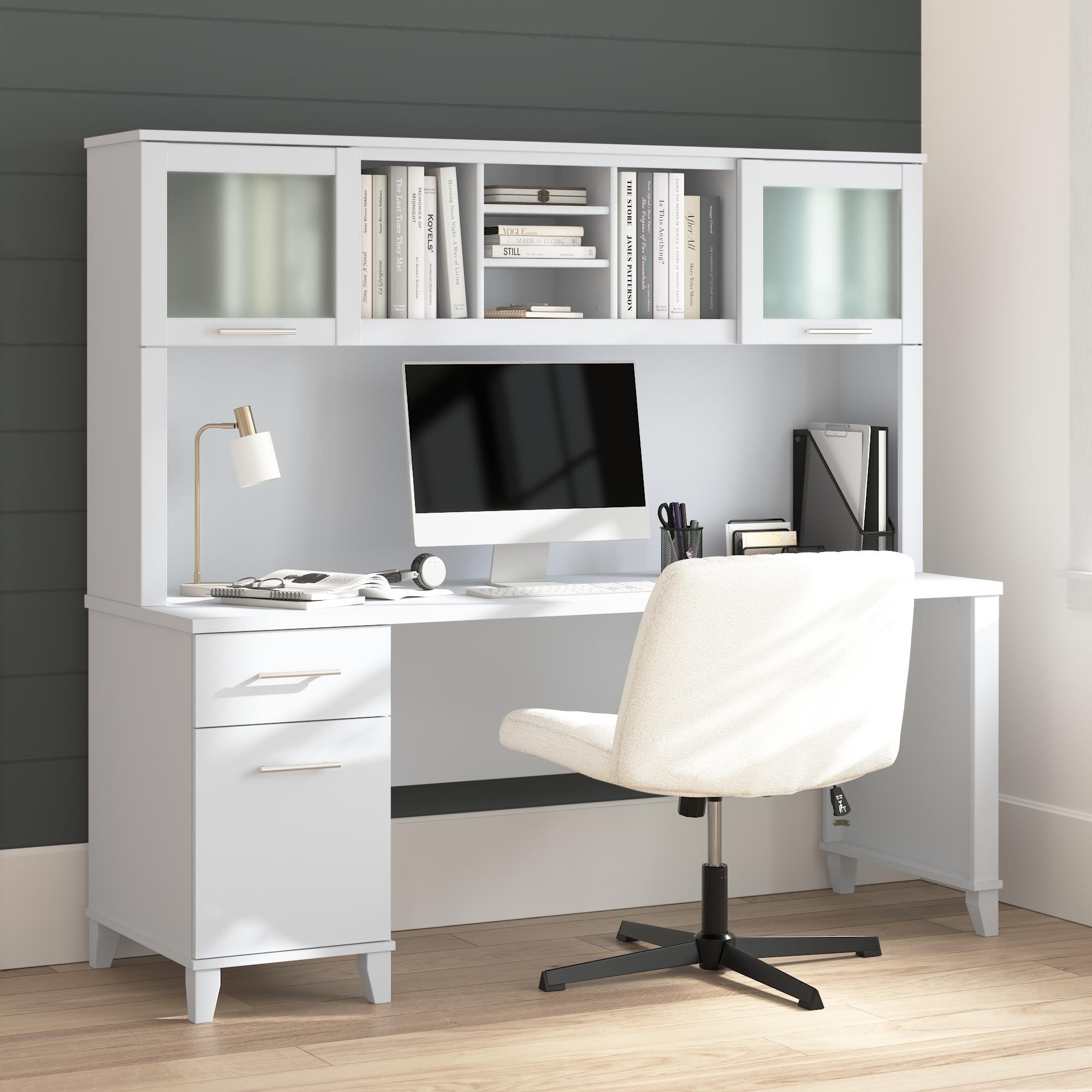 Bush Home Somerset 72W Office Desk with Hutch