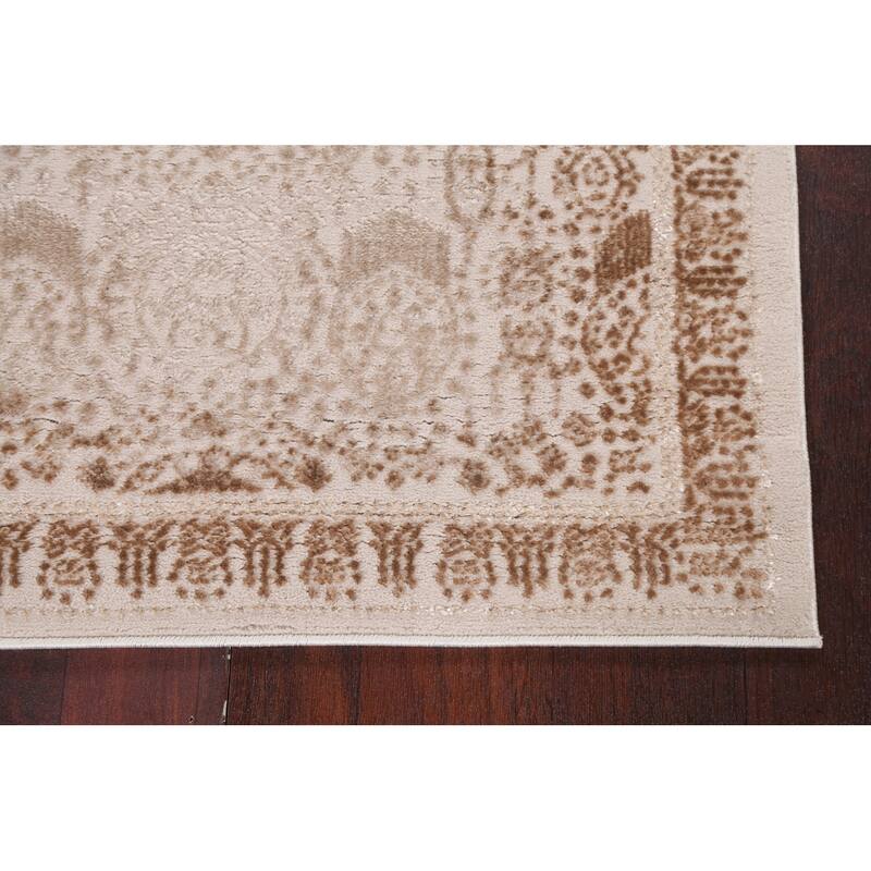 Geometric Damask Transitional Oriental Turkish Rug Decorative Carpet