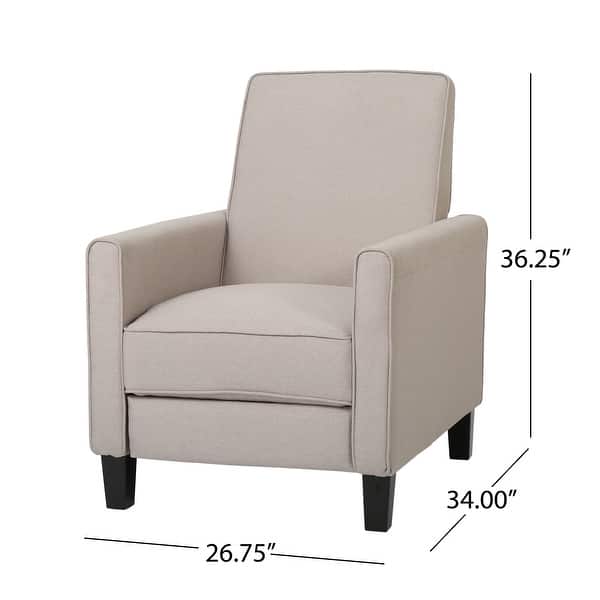 dimension image slide 5 of 7, Darvis Fabric Recliner Club Chair by Christopher Knight Home