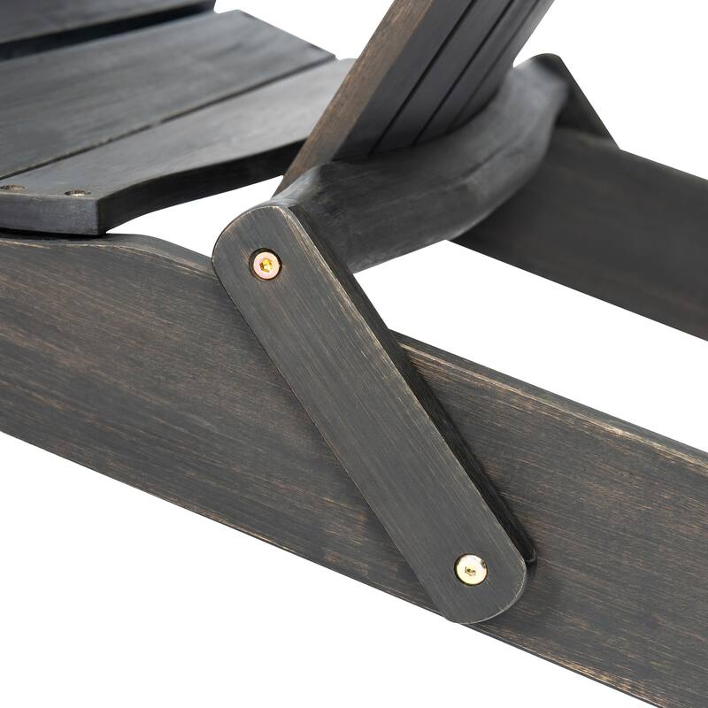 Rustic Outdoor Acacia Wood Foldable Adirondack Chairs