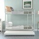 preview thumbnail 5 of 54, Full Size Loft Bed with Built-in L-Shaped Desk and Storage Shelves