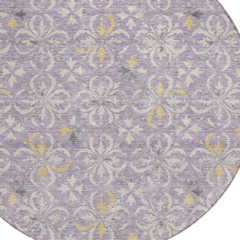 HomeRoots Floral Transitional Rectangle Outdoor Rug