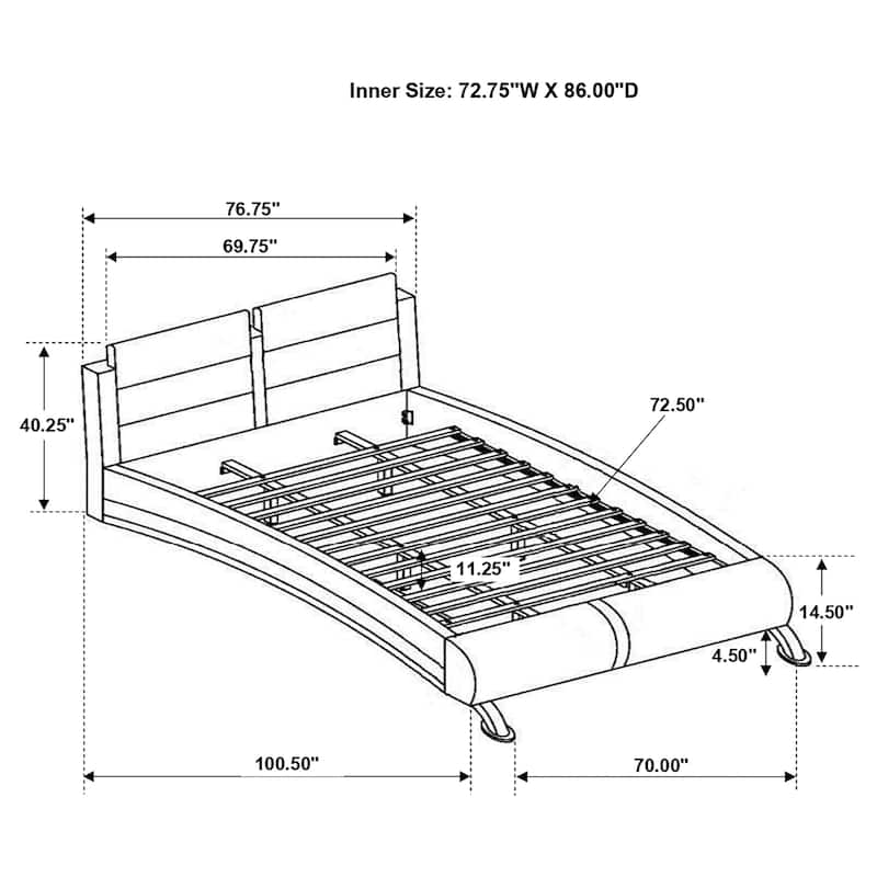 Jeremaine Bedroom Set with Plank Headboard White