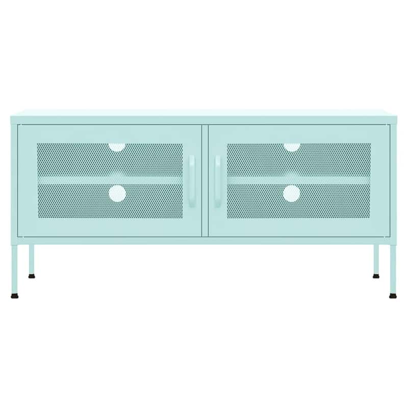 vidaXL TV Stand TV Unit Sideboard Home TV Console Media Unit Cupboard Steel - 41.3" x 13.8" x 19.7"