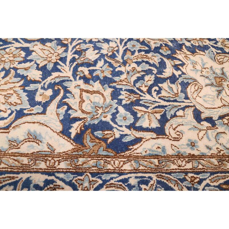 ECARPETGALLERY Hand-knotted Antalya Vintage Navy Wool Rug - 6'9 x 10'1