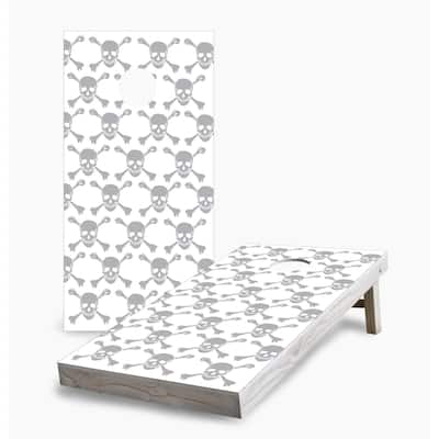 Skull Pattern Cornhole Boards