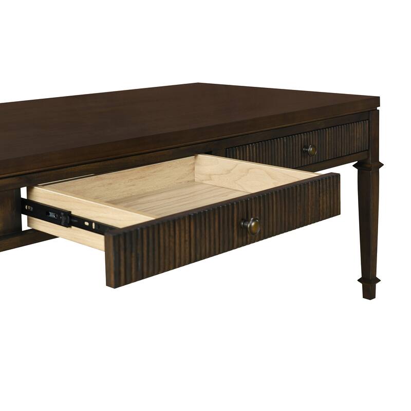 Martha Stewart Lily Pond Kenna Fluted 2-drawer Coffee Table