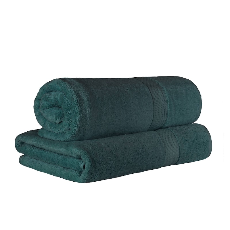 Superior Egyptian Cotton Pile Heavyweight Bath Sheet Set of 2