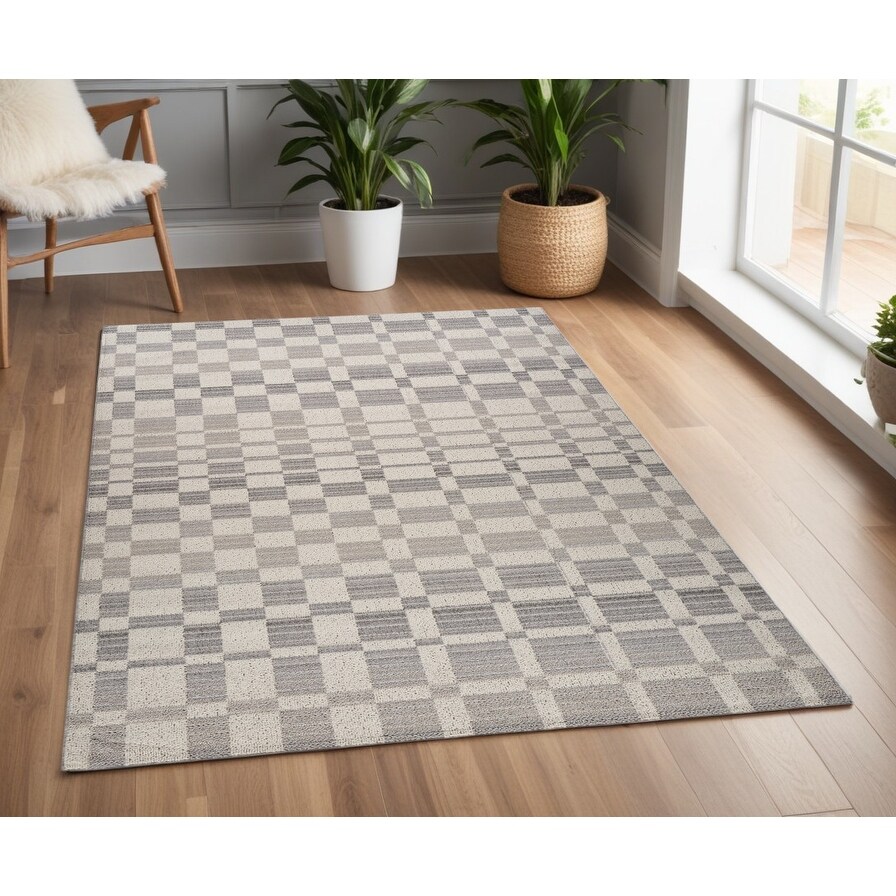 Koda Boha Distressed Stain Resistant Woven Durable Area Rug By HomeRoots