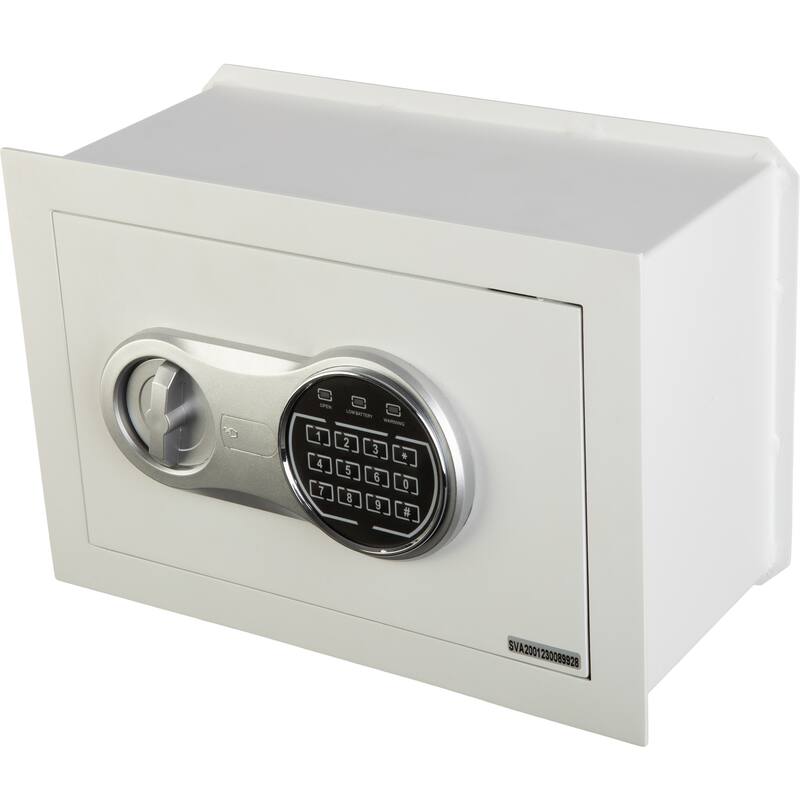 Wall Safe - Digital Safety Box with Passcode for Quick Access and Backup Key - Personal Safe for Cash - Wall Safes by Paragon