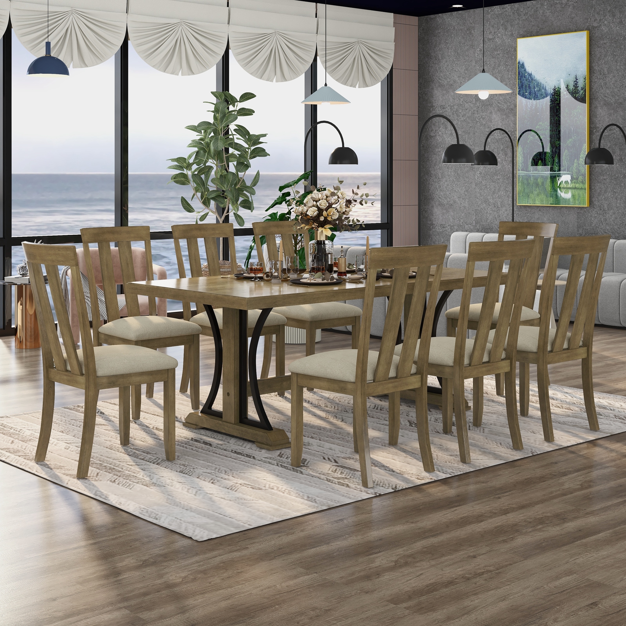 Retro style dining best sale table and chairs