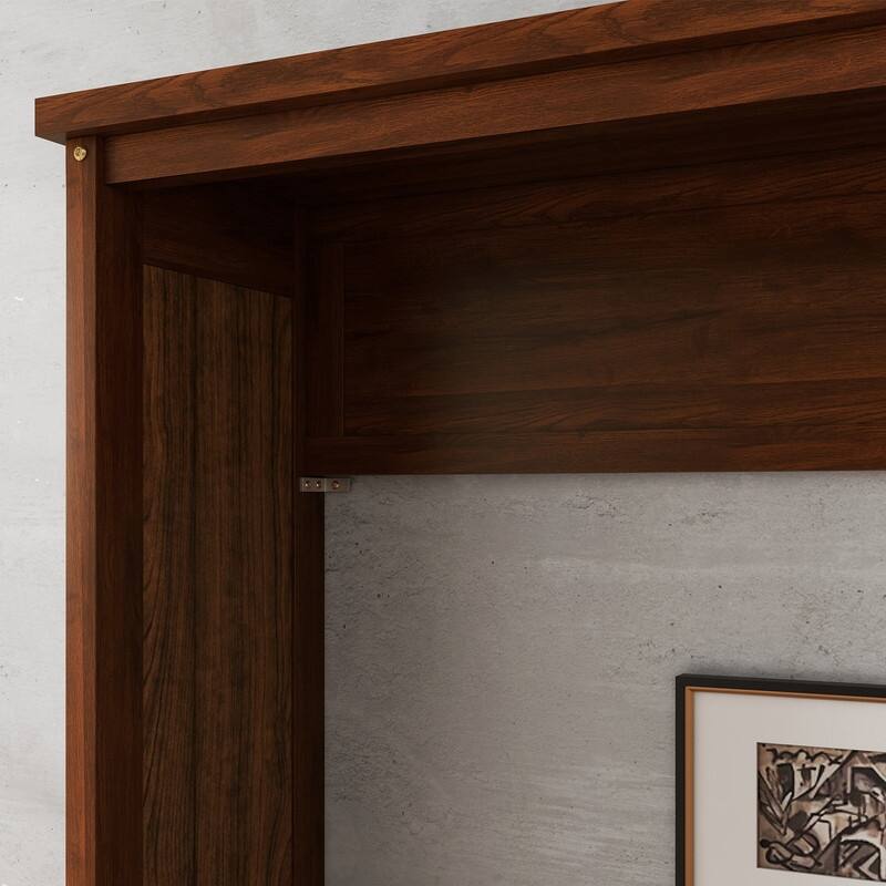 Queen Size Murphy Bed Space-Saving Hidden Wall Bed Cabinet with Gas Struts