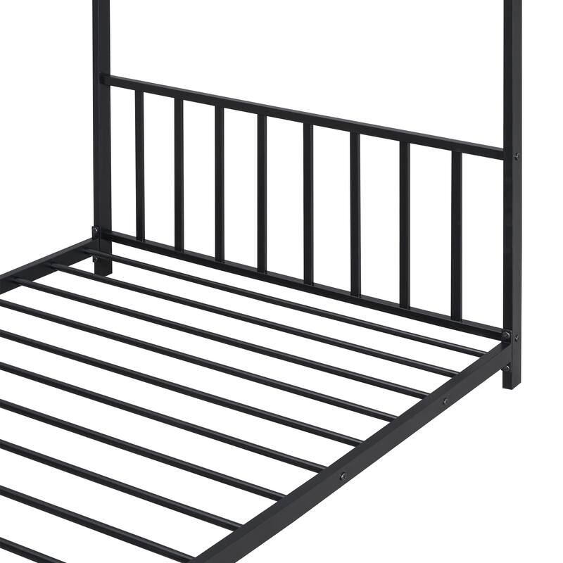 Metal House Platform Bed