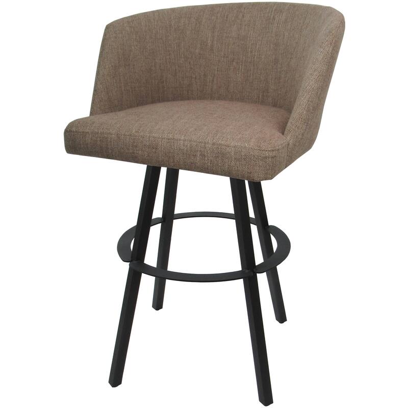 Swivel Counter Bar or Extra Tall Metal Bar Stool - Joey Warren Base - N/A - Basin Beige - Gray - Bar Height