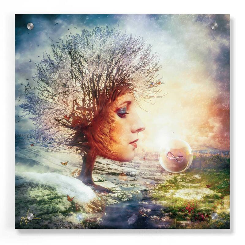 Epic Art 'Treasure' by Mario Sanchez Nevado, Acrylic Glass Wall Art - 36x36
