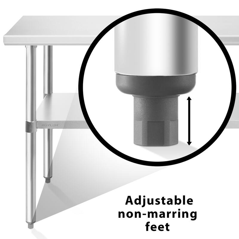 30 x 72 NSF Commercial Stainless Steel Table for Kitchen Prep and Work - 30" x 72"