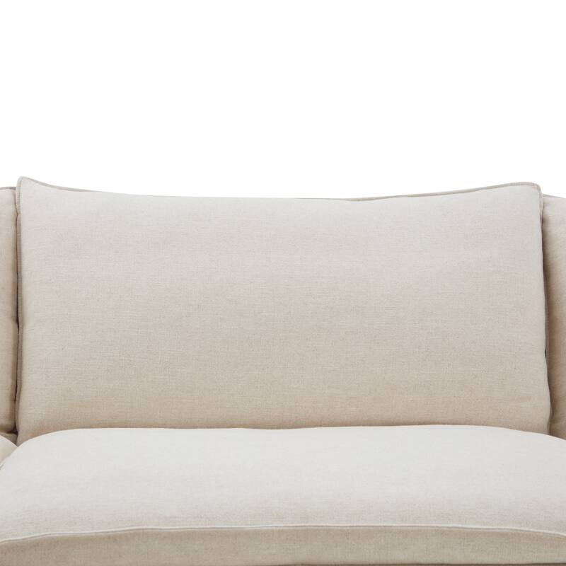 Furniture of America Caspian 6-Seater Taupe FSC & OEKO TEX Sectional Sofa with Feather Blend Cushions