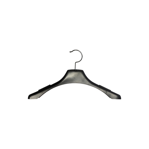 Black plastic clothes hangers on sale