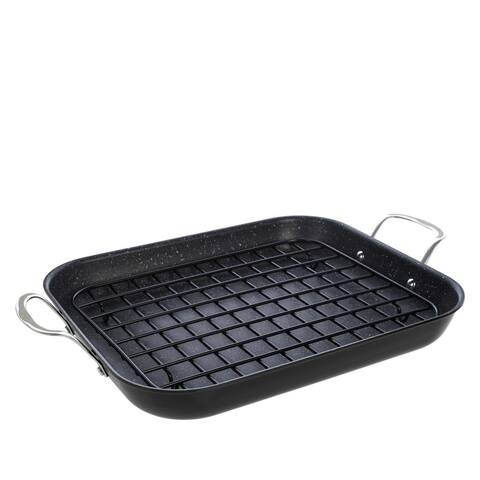 Curtis Stone Dura-Pan Nonstick Roasting Pan with Rack Refurbished