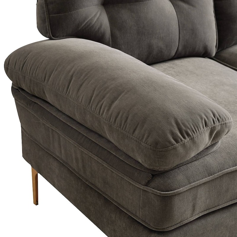 L-Shaped 3-Seat Indoor Modular Sofa