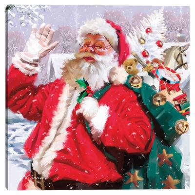 Santa Waving by The Macneil Studio Canvas Art Print