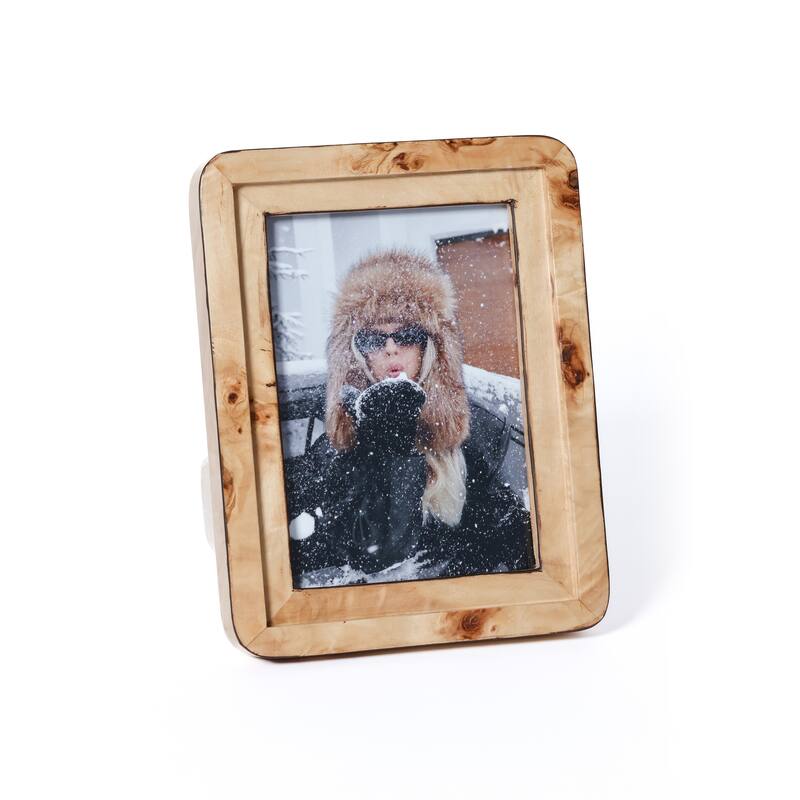 Valberg Burl Veneer Tabletop Photo Frame - 5" x 7"